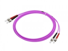 Glasvezel Patchkabel Duplex ST-ST, Multimode OM4