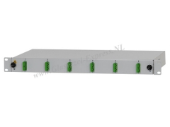 Glasvezel patchpaneel (19 inch) - 6 SC/APC duplex OS2 aansluitingen