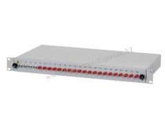 Glasvezel patchpaneel (19 inch) - 24 ST singlemode aansluitingen