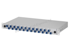 Glasvezel patchpaneel (19 inch) - 48 E2000 singlemode aansluitingen