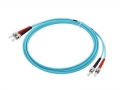 Glasvezel Patchkabel Duplex ST-ST, Multimode OM3