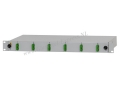 Glasvezel patchpaneel (19 inch) - 6 SC/APC duplex OS2 aansluitingen